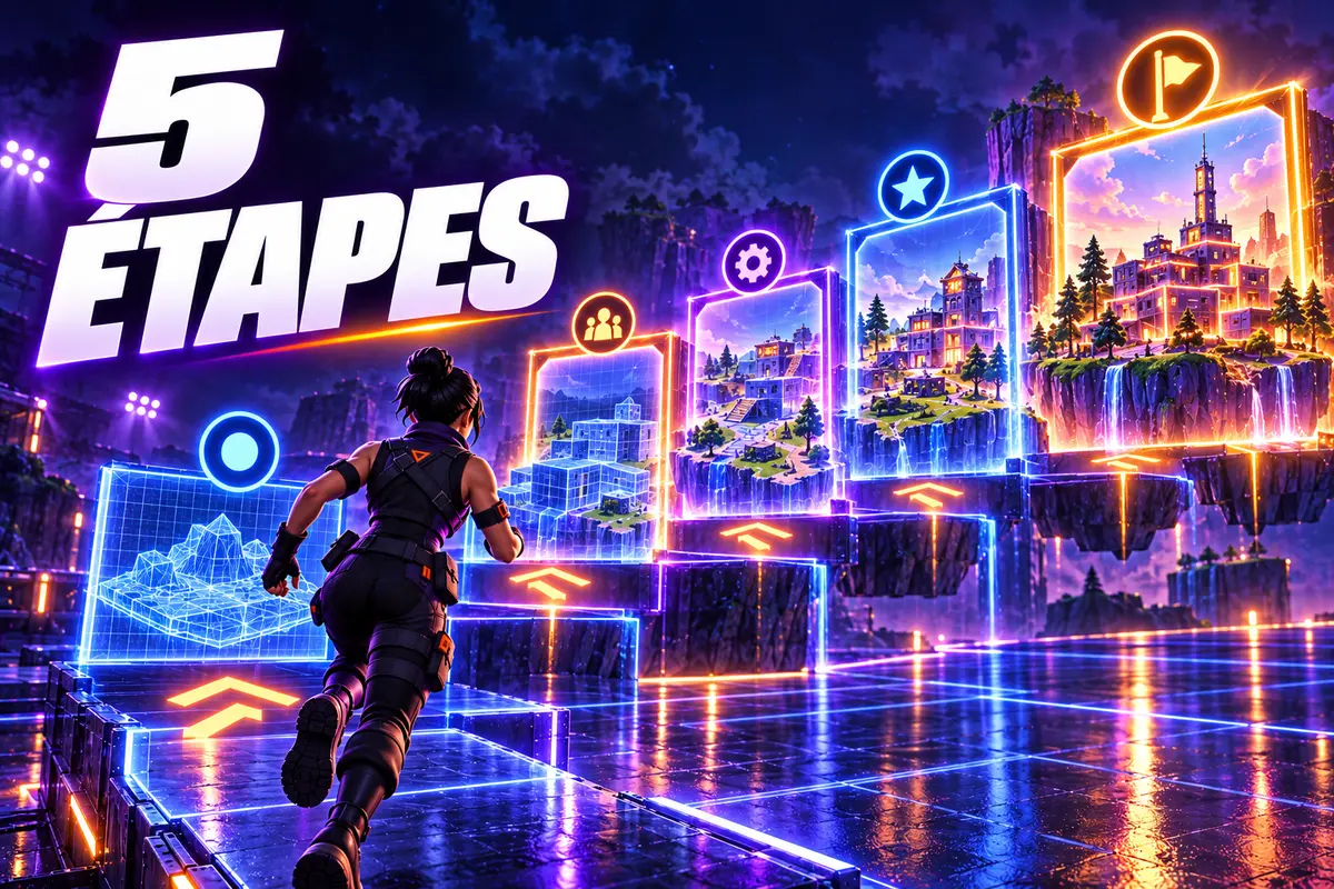 Les cinq étapes pour publier une map Fortnite avec UEFN