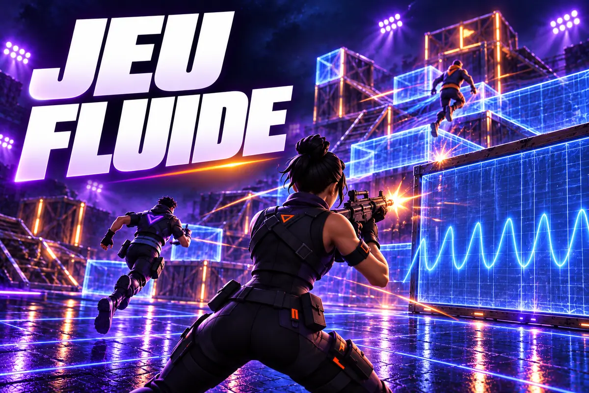 Jeu Fortnite fluide après correction des pics de frametime sur PC