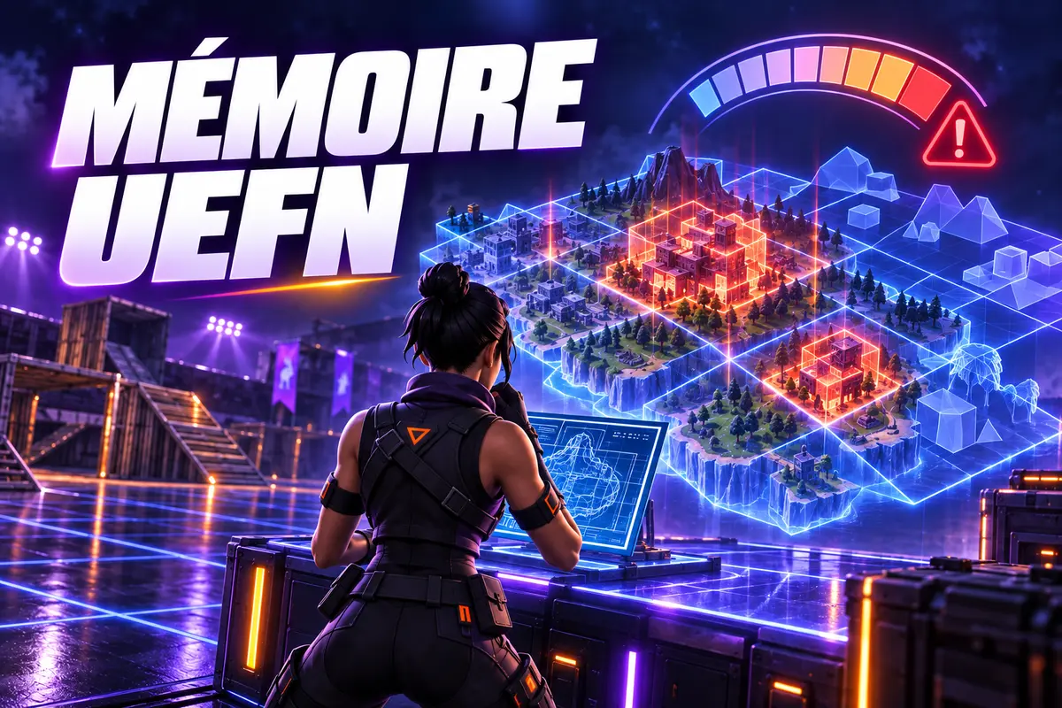 Mémoire UEFN : optimiser une map Fortnite avant publication