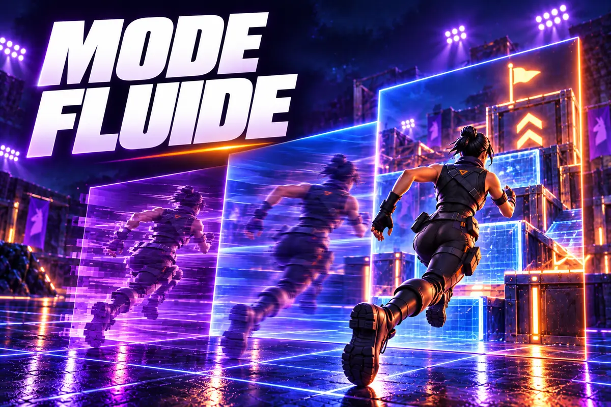 Joueur profitant de Fortnite à 120 images par seconde sur console