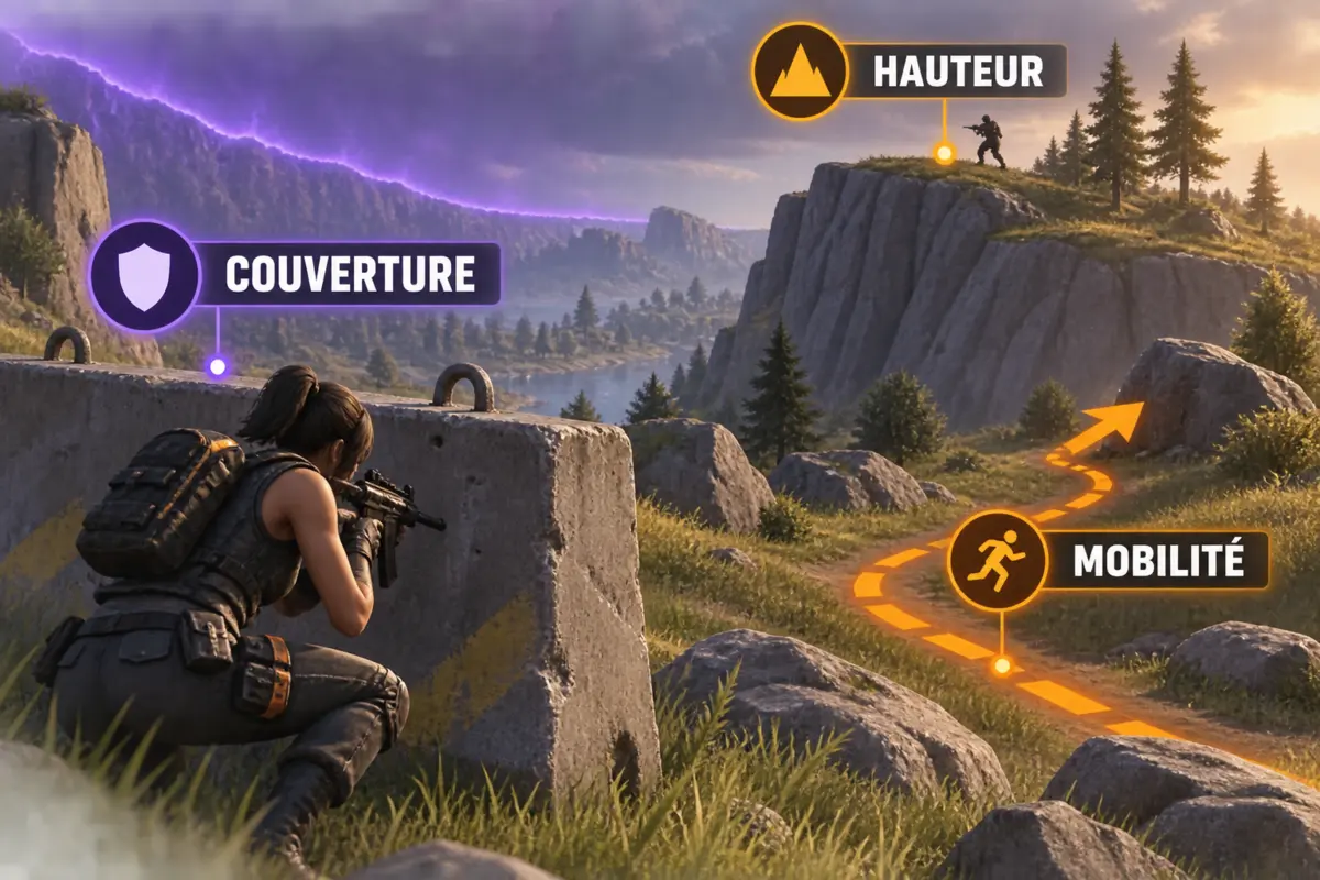 Couverture, hauteur et mobilité dans Fortnite Zéro construction