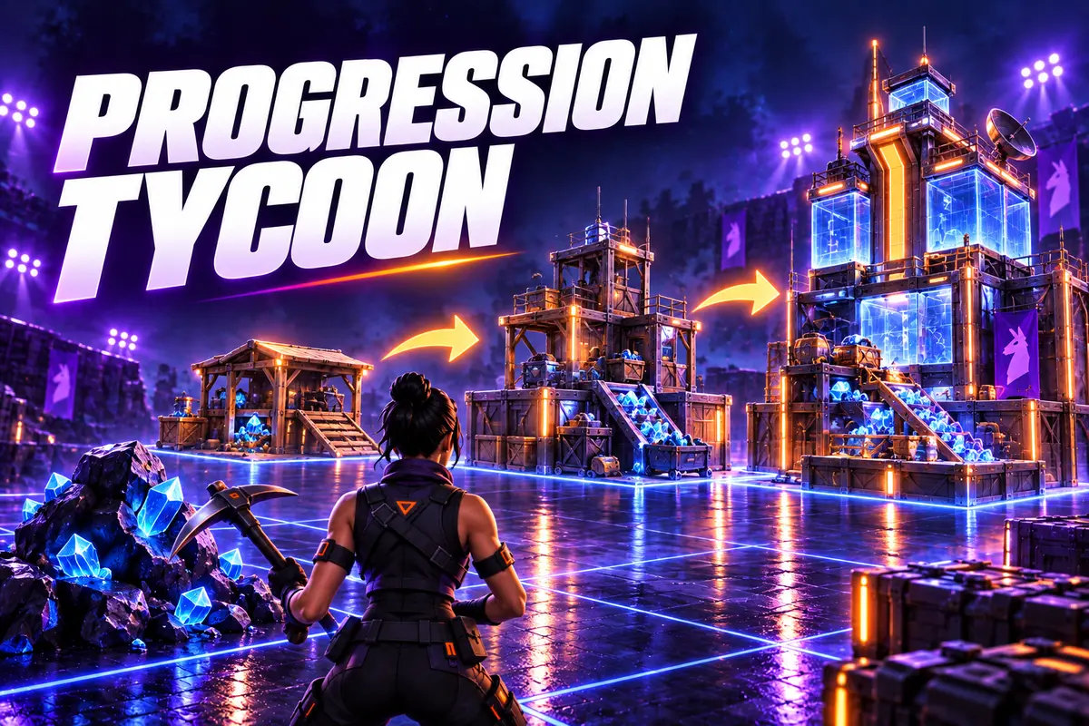 Progression d’une base Tycoon en trois niveaux dans UEFN